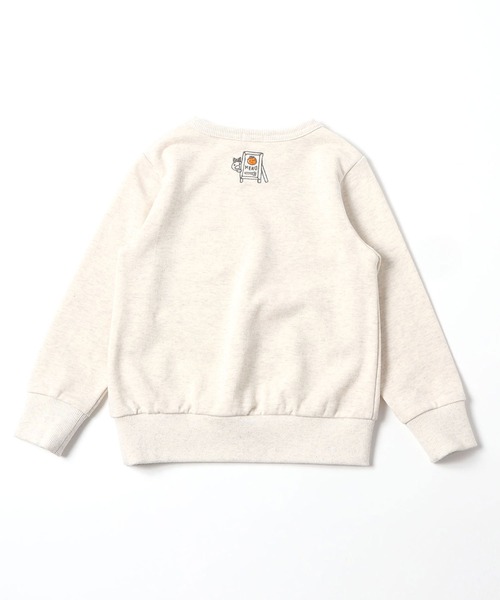 KP（ケーピー）の「【日本製】mimiちゃんオレンジレストランモチーフのトレーナー(100-130cm)（スウェット・キッズ・オレンジ/オートミール・110cm/100cm/120cm/130cm）」の6枚目の写真