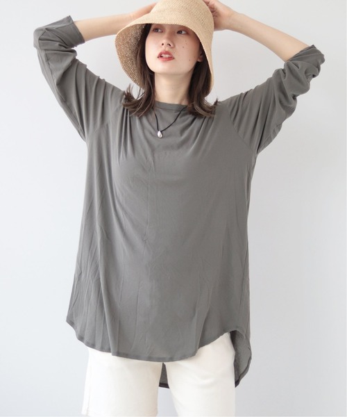 plage（プラージュ）の「super right long Tシャツ◇（Tシャツ