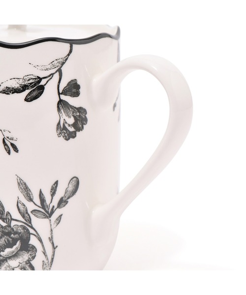 Francfranc（フランフラン）の「クラシックフラワー ティーポット ブラック（食器・レディース・ブラック・FREE）」の7枚目の写真