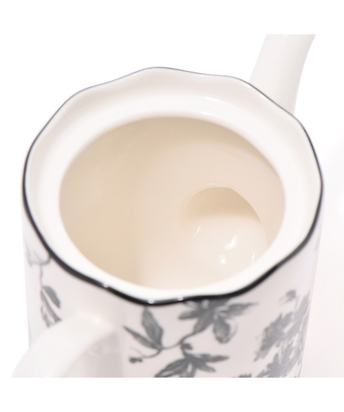 Francfranc（フランフラン）の「クラシックフラワー ティーポット ブラック（食器・レディース・ブラック・FREE）」の3枚目の写真