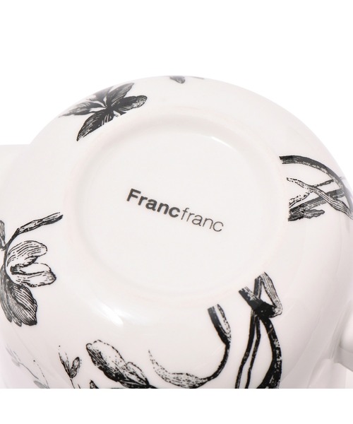 Francfranc（フランフラン）の「クラシックフラワー ティーポット ブラック（食器・レディース・ブラック・FREE）」の6枚目の写真