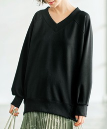 GeeRA（ジーラ）の「ポンチ裏起毛裾ファスナーゆるトップス（Tシャツ/カットソー・レディース）」