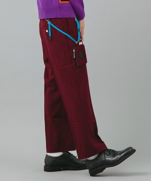 VIKTOR&ROLF（ヴィクター&ロルフ）の「VIKTOR&ROLF(ヴィクター＆ロルフ)カスタムキークロップドパンツ/CUSTOM KEY TROUSERS（その他パンツ・メンズ・バーガンディー・46/48/50）」の3枚目の写真