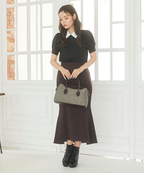 MAJESTIC LEGON(マジェスティックレゴン)の「スタイルアップマーメイドスカート(スカート・レディース・ブラック/ブラウン/ピンク/アイボリー・SMALL/MEDIUM)」の5枚目の写真