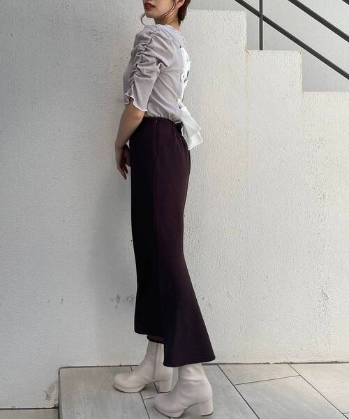 MAJESTIC LEGON(マジェスティックレゴン)の「スタイルアップマーメイドスカート(スカート・レディース・ブラック/ブラウン/ピンク/アイボリー・SMALL/MEDIUM)」の17枚目の写真