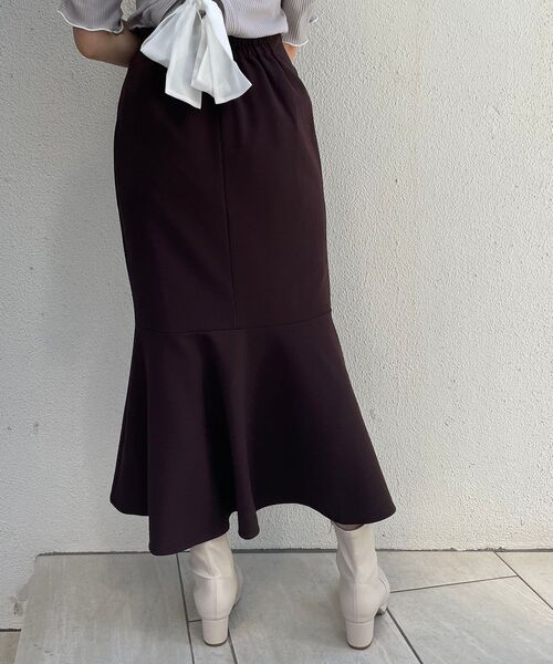 MAJESTIC LEGON(マジェスティックレゴン)の「スタイルアップマーメイドスカート(スカート・レディース・ブラック/ブラウン/ピンク/アイボリー・SMALL/MEDIUM)」の12枚目の写真