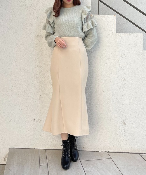 MAJESTIC LEGON(マジェスティックレゴン)の「スタイルアップマーメイドスカート(スカート・レディース・ブラック/ブラウン/ピンク/アイボリー・SMALL/MEDIUM)」の2枚目の写真