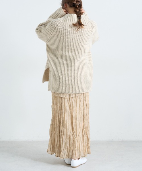 PUAL CE CIN（ピュアルセシン）の「【Du noir】ワッシャー加工スカート（スカート・レディース・チャコールグレー/ベージュ・FREE）」の20枚目の写真