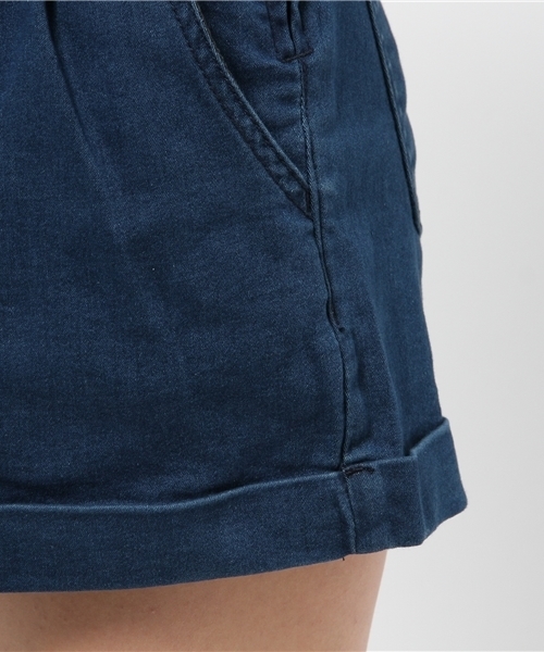 WEGO（ウィゴー）の「WEGO/レースアップショートパンツ（デニムパンツ・レディース・インディゴブルー/ライトインディゴブルー/ホワイト・FREE）」の7枚目の写真