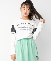 RiCO SUCRE（リコシュクレ）の「バッククロスロングTシャツ（Tシャツ/カットソー）」