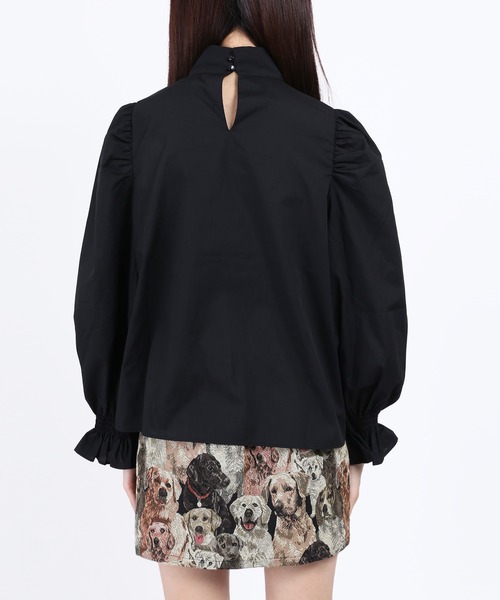 PHILLY（フィリー）の「リボン付き長袖ブラウス（シャツ/ブラウス・レディース・ホワイト/ブラック・FREE）」の5枚目の写真