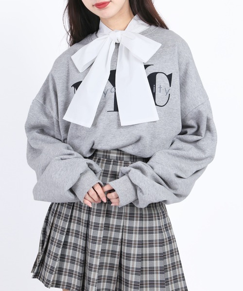 PHILLY（フィリー）の「リボン付き長袖ブラウス（シャツ/ブラウス・レディース・ホワイト/ブラック・FREE）」の12枚目の写真