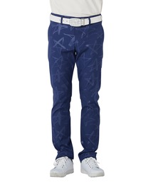LOUDMOUTH/ラウドマウス ゴルフウェア エンボス柄 UVカット ストレッチ ロングパンツ