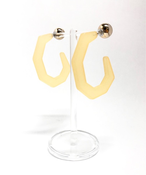 KONVINI(コンビニ)の「【ALP 】2wayアクリルピアス / 10007(ピアス(両耳用)・レディース・ホワイト/ベージュ/グリーン/ブルーグレー/ブラウン・FREE)」の10枚目の写真