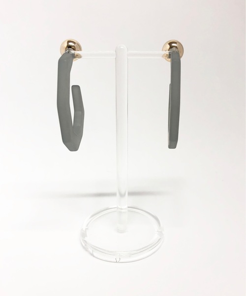 KONVINI(コンビニ)の「【ALP 】2wayアクリルピアス / 10007(ピアス(両耳用)・レディース・ホワイト/ベージュ/グリーン/ブルーグレー/ブラウン・FREE)」の9枚目の写真