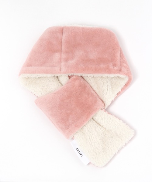 LAKOLE（ラコレ）の「フリースナイトマフラー / 216470（その他ルームウェア・レディース・ベージュ/ピンク/グリーン/チャコール・FREE）」の7枚目の写真