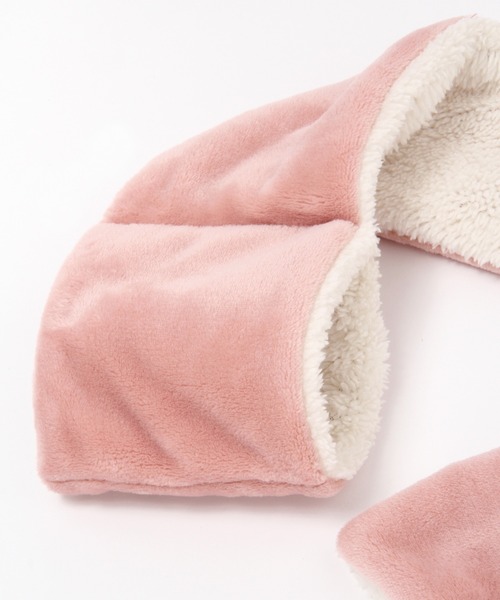 LAKOLE（ラコレ）の「フリースナイトマフラー / 216470（その他ルームウェア・レディース・ベージュ/ピンク/グリーン/チャコール・FREE）」の6枚目の写真