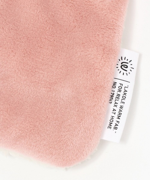 LAKOLE（ラコレ）の「フリースナイトマフラー / 216470（その他ルームウェア・レディース・ベージュ/ピンク/グリーン/チャコール・FREE）」の5枚目の写真