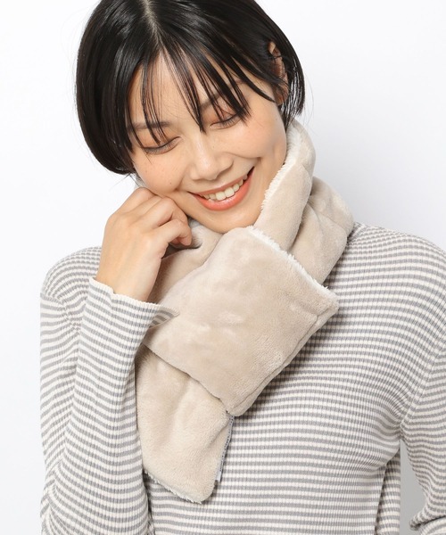 LAKOLE（ラコレ）の「フリースナイトマフラー / 216470（その他ルームウェア・レディース・ベージュ/ピンク/グリーン/チャコール・FREE）」の17枚目の写真