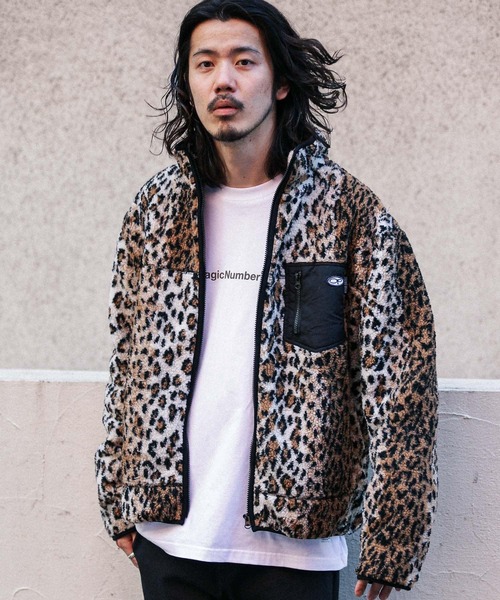 Ocean Pacific（オーシャンパシフィック）の「『別注』Ocean Pacific×Sonny Label　ボアブルゾン（ブルゾン・メンズ・ブラック/グリーン/ブラウン系その他/アニマル・MEDIUM/LARGE）」の12枚目の写真