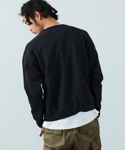 Alpha Industries(アルファインダストリーズ)の「ヴィンテージクルーネックスウェット(スウェット・メンズ・ブラック/ヘザーグレー/ネイビー・MEDIUM/LARGE/X-LARGE)」の7枚目の写真