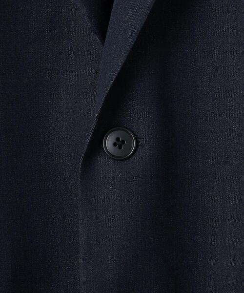 WORK TRIP OUTFITS GREEN LABEL RELAXING（ワークトリップアウトフィッツグリーンレーベル リラクシング）の「WTO シャンブレー スリム スーツジャケット -ウォッシャブル・防シワ・ストレッチ- ＊＊（スーツジャケット・メンズ・ネイビー/ダークブラウン・L/48/XS/42/S/44/XL/50/M/46/XXS/40）」の17枚目の写真