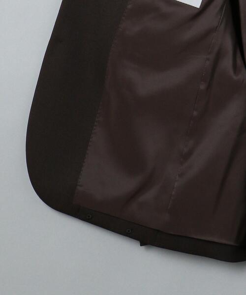 WORK TRIP OUTFITS GREEN LABEL RELAXING（ワークトリップアウトフィッツグリーンレーベル リラクシング）の「WTO シャンブレー スリム スーツジャケット -ウォッシャブル・防シワ・ストレッチ- ＊＊（スーツジャケット・メンズ・ネイビー/ダークブラウン・L/48/XS/42/S/44/XL/50/M/46/XXS/40）」の19枚目の写真