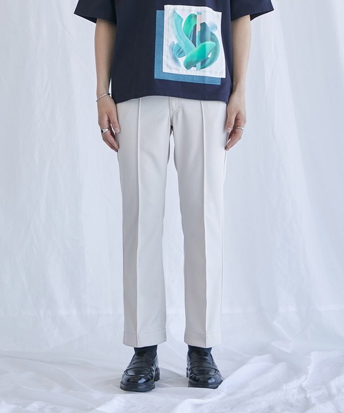 PUBLIC TOKYO（パブリックトウキョウ）の「タフスラ フレアスラックス / フレアパンツ（スラックス・メンズ・ネイビー/ブラウン/ライトベージュ・1/2/3）」の5枚目の写真