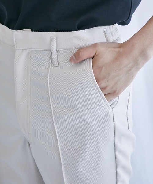 PUBLIC TOKYO（パブリックトウキョウ）の「タフスラ フレアスラックス / フレアパンツ（スラックス・メンズ・ネイビー/ブラウン/ライトベージュ・1/2/3）」の12枚目の写真