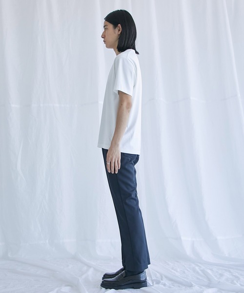 PUBLIC TOKYO（パブリックトウキョウ）の「タフスラ フレアスラックス / フレアパンツ（スラックス・メンズ・ネイビー/ブラウン/ライトベージュ・1/2/3）」の17枚目の写真