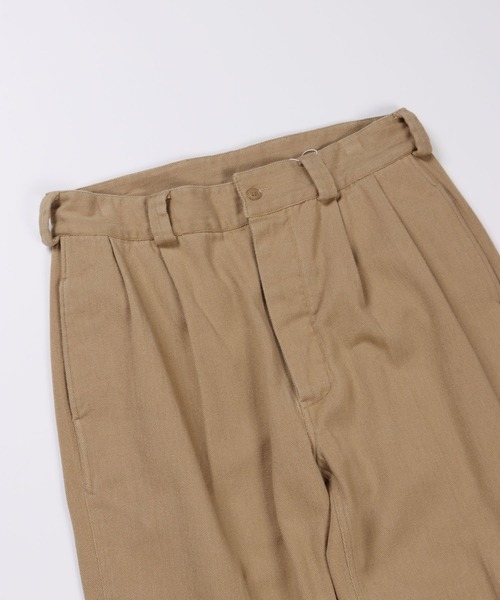 FIDELITY（フィデリティ）の「2-TUCK CHINO TROUSERS / 2タックチノトラウザーズ（チノパンツ・メンズ・キナリ/ブラック/ベージュ・MEDIUM/LARGE/X-LARGE）」の9枚目の写真