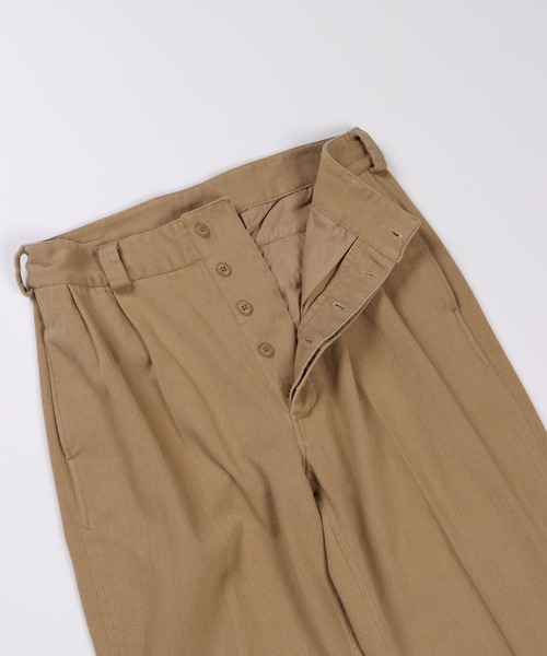 FIDELITY（フィデリティ）の「2-TUCK CHINO TROUSERS / 2タックチノトラウザーズ（チノパンツ・メンズ・キナリ/ブラック/ベージュ・MEDIUM/LARGE/X-LARGE）」の12枚目の写真