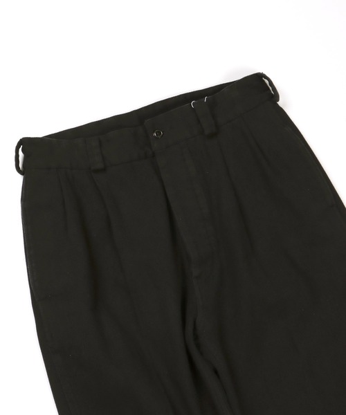 FIDELITY（フィデリティ）の「2-TUCK CHINO TROUSERS / 2タックチノトラウザーズ（チノパンツ・メンズ・キナリ/ブラック/ベージュ・MEDIUM/LARGE/X-LARGE）」の8枚目の写真