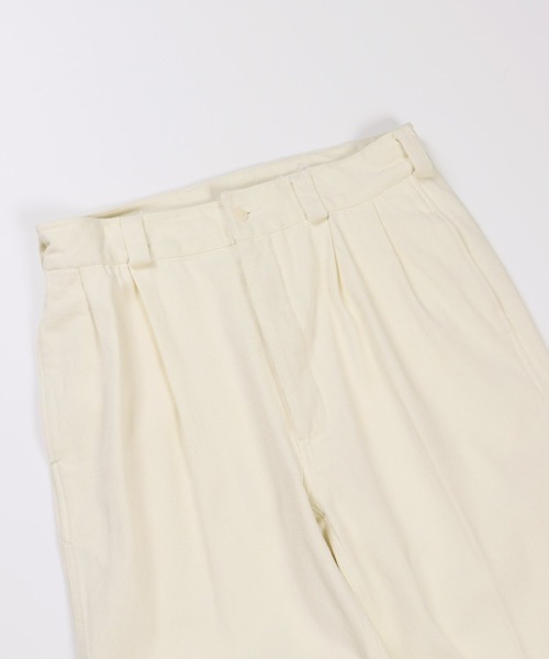 FIDELITY（フィデリティ）の「2-TUCK CHINO TROUSERS / 2タックチノトラウザーズ（チノパンツ・メンズ・キナリ/ブラック/ベージュ・MEDIUM/LARGE/X-LARGE）」の7枚目の写真