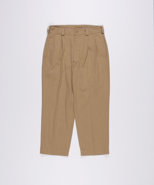 FIDELITY（フィデリティ）の「2-TUCK CHINO TROUSERS / 2タックチノトラウザーズ（チノパンツ・メンズ・キナリ/ブラック/ベージュ・MEDIUM/LARGE/X-LARGE）」の17枚目の写真