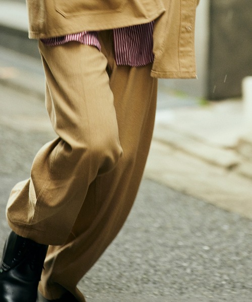 FIDELITY（フィデリティ）の「2-TUCK CHINO TROUSERS / 2タックチノトラウザーズ（チノパンツ・メンズ・キナリ/ブラック/ベージュ・MEDIUM/LARGE/X-LARGE）」の21枚目の写真