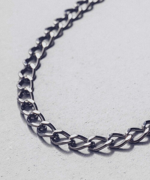 and cloud（アンドクラウド）の「Curb Chain Necklace S（ネックレス・レディース・ブラック/シルバー/イエローゴールド・FREE）」の5枚目の写真