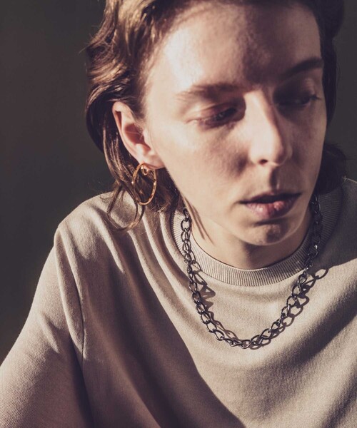 and cloud（アンドクラウド）の「Curb Chain Necklace S（ネックレス・レディース・ブラック/シルバー/イエローゴールド・FREE）」の12枚目の写真