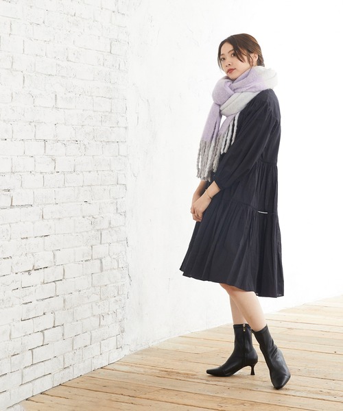 menue(メヌエ)の「ストレートチップストレッチブーツ(ブーツ・レディース・アイボリー/ブラック/ベージュ/ガンメタ・XS/S/M/L/LL/3L)」の9枚目の写真