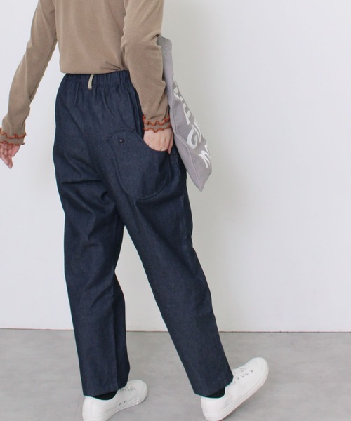 POU DOU DOU（プードゥドゥ）の「normesアーミークロスとりポケットパンツ（その他パンツ・レディース・オリーブ/インディゴブルー/ブルー/ダークグレー/キナリ・3）」の5枚目の写真