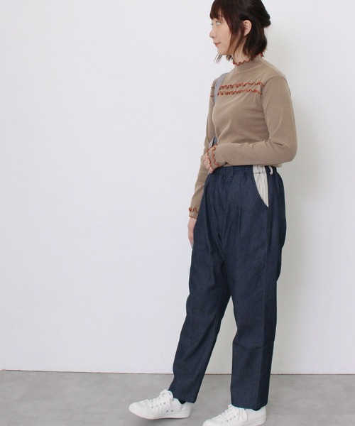 POU DOU DOU（プードゥドゥ）の「normesアーミークロスとりポケットパンツ（その他パンツ・レディース・オリーブ/インディゴブルー/ブルー/ダークグレー/キナリ・3）」の18枚目の写真