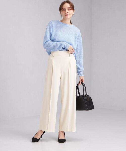 green label relaxing(グリーンレーベルリラクシング)の「B サージ ワイド パンツ(その他パンツ・レディース・オフホワイト/ピンク/コバルトブルー/ネイビー・44/46/40/38/42/36/34)」の19枚目の写真