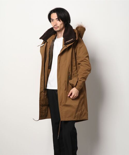 junhashimoto（ジュンハシモト）の「junhashimoto（ジュンハシモト）4WAY WRAP MODS COAT ラップモッズコート（ステンカラーコート・メンズ・ブラック/キャメル・4/3/5）」の15枚目の写真