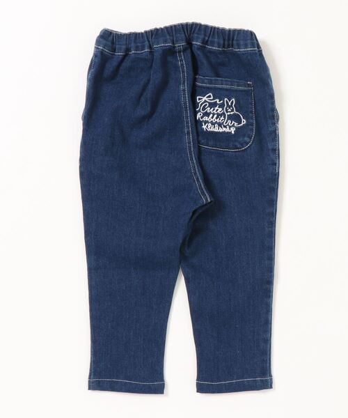 kladskap（クレードスコープ）の「ウサギ刺しゅうロング丈テーパードパンツ（その他パンツ・キッズ・ネイビー/ベージュ・120cm/100cm/110cm/90cm）」の4枚目の写真