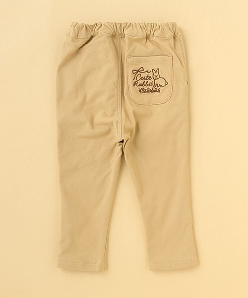 kladskap（クレードスコープ）の「ウサギ刺しゅうロング丈テーパードパンツ（その他パンツ・キッズ・ネイビー/ベージュ・120cm/100cm/110cm/90cm）」の5枚目の写真