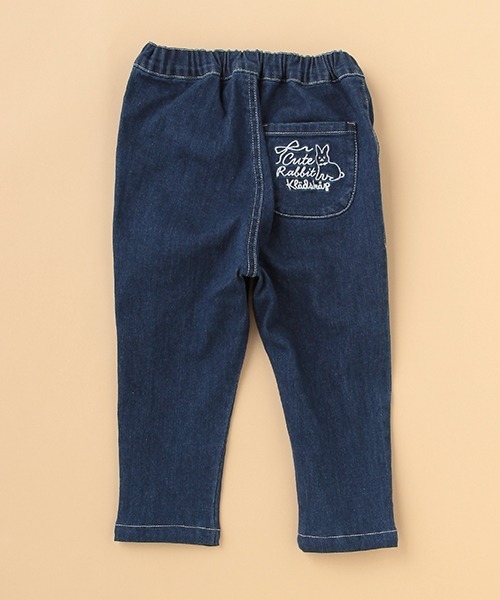 kladskap（クレードスコープ）の「ウサギ刺しゅうロング丈テーパードパンツ（その他パンツ・キッズ・ネイビー/ベージュ・120cm/100cm/110cm/90cm）」の6枚目の写真