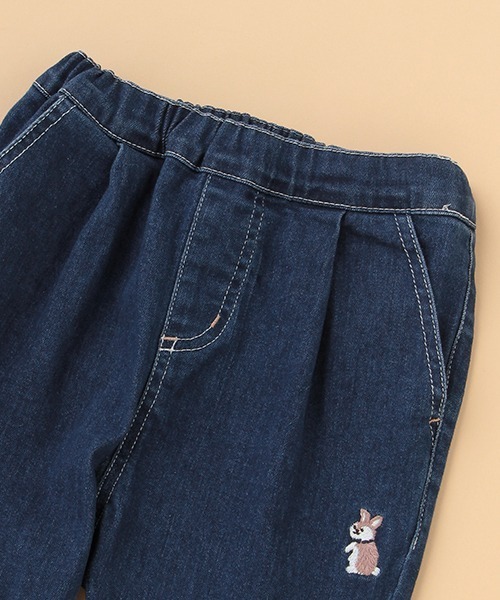 kladskap（クレードスコープ）の「ウサギ刺しゅうロング丈テーパードパンツ（その他パンツ・キッズ・ネイビー/ベージュ・120cm/100cm/110cm/90cm）」の7枚目の写真