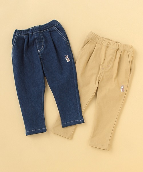 kladskap（クレードスコープ）の「ウサギ刺しゅうロング丈テーパードパンツ（その他パンツ・キッズ・ネイビー/ベージュ・120cm/100cm/110cm/90cm）」の13枚目の写真