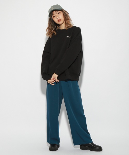 PBLIM（ページボーイリム）の「【PAGEBOYLIM】センダハナコラボダイナーグラフィック（スウェット・レディース・ブラック/グレー・MEDIUM/LARGE）」の6枚目の写真