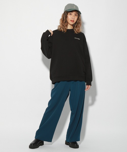 PBLIM（ページボーイリム）の「【PAGEBOYLIM】センダハナコラボダイナーグラフィック（スウェット・レディース・ブラック/グレー・MEDIUM/LARGE）」の7枚目の写真